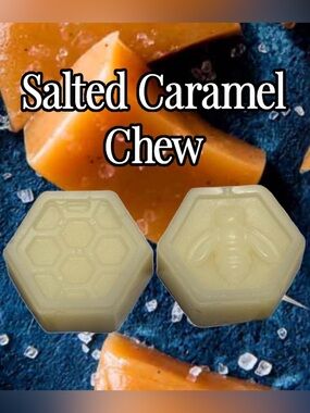 Hand Crafted Trial Size Salted Caramel Chew Honeycomb & Bee Wax Melts - 2 Pack